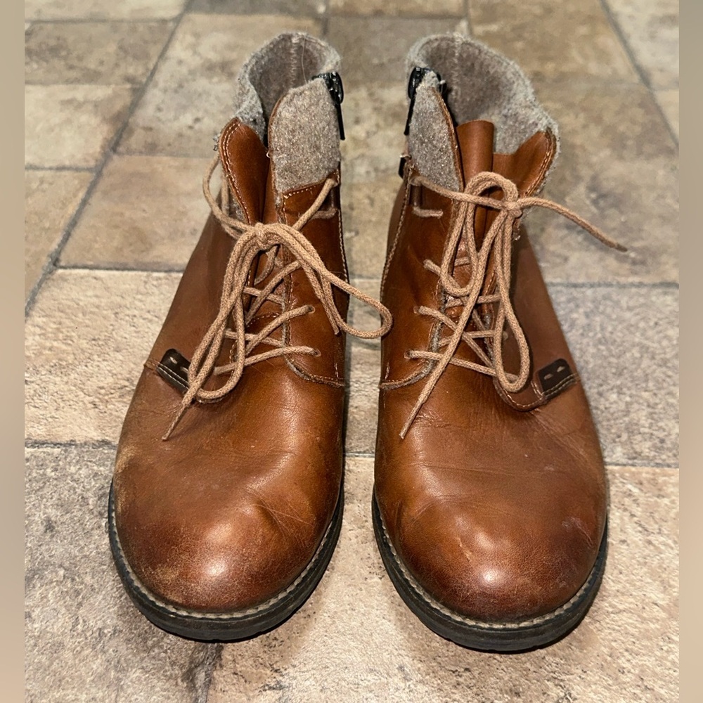 Remonte Leather brown bootie Size 40